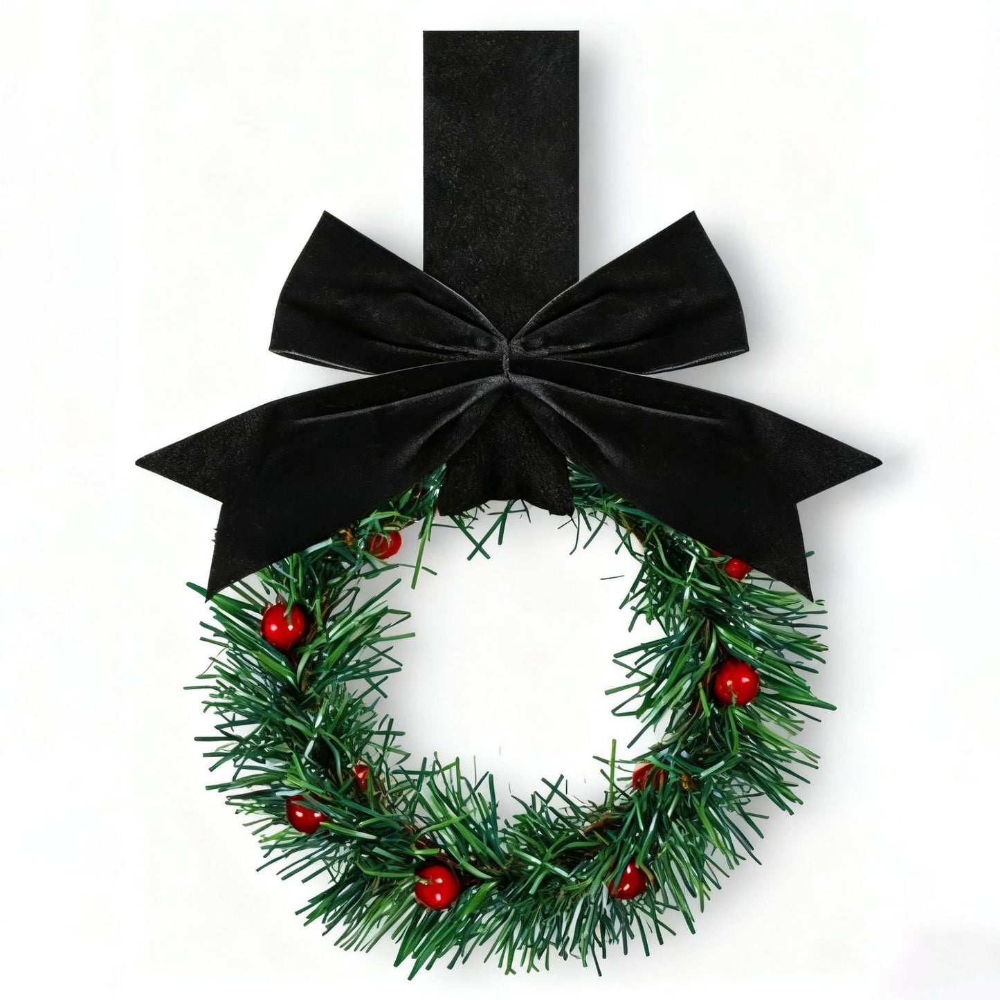 Retrowavy Christmas Kitchen Cabinet Wreaths(4PCS)