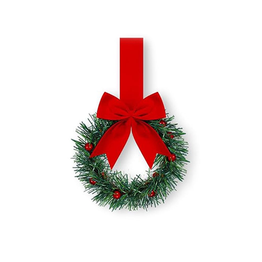 Retrowavy Christmas Kitchen Cabinet Wreaths(4PCS)