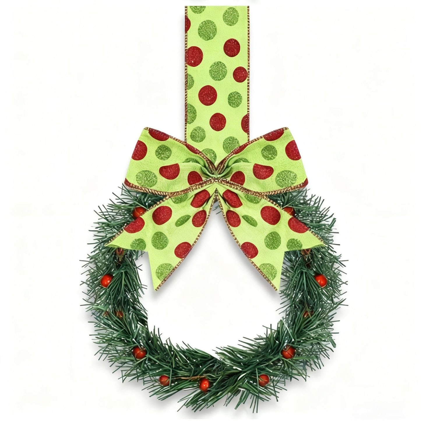 Retrowavy Christmas Kitchen Cabinet Wreaths(4PCS)