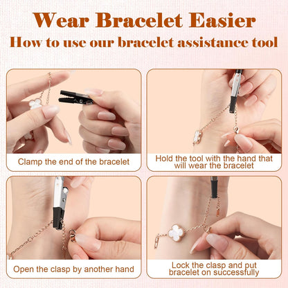 Bracelet tool suitable for use with long nails