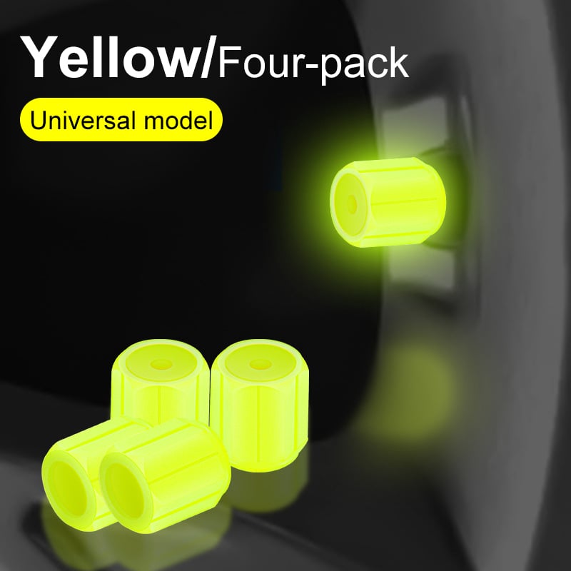 🚗Glow-in-the-Dark Tire Caps 💡