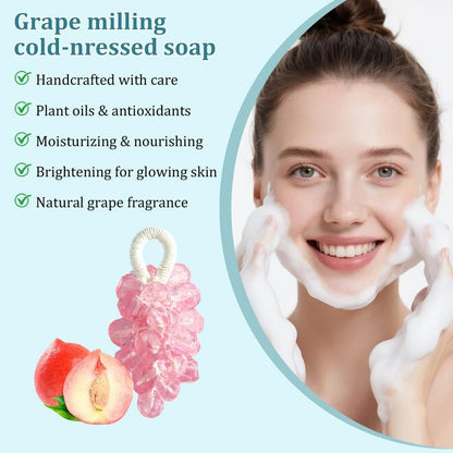 🔥Personalized Original Handmade Crystal Grape Soap Gentle Cleansing Soap