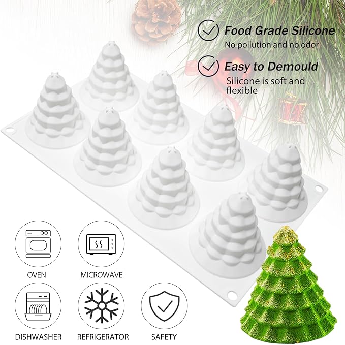 🎄Christmas Tree Silicone Molds for Making Cakes and Handmade Soap