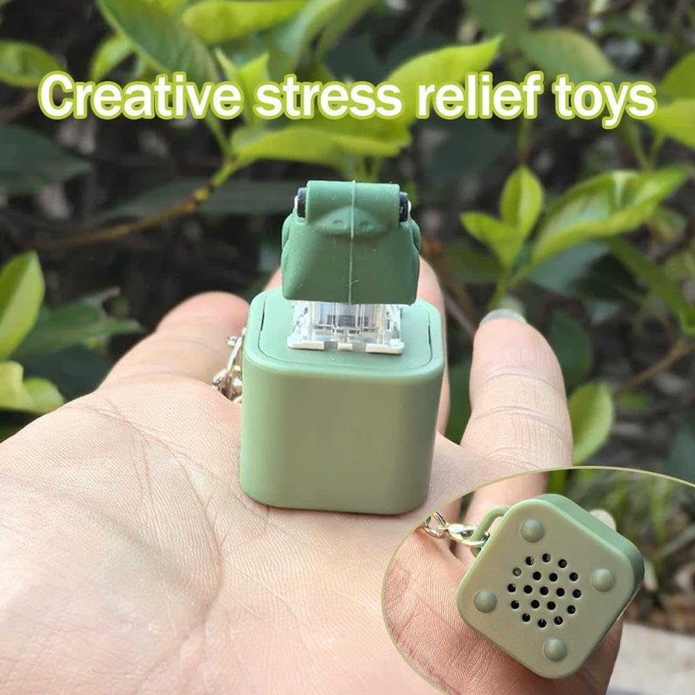 Frog Keychain with Realistic Croak Sound