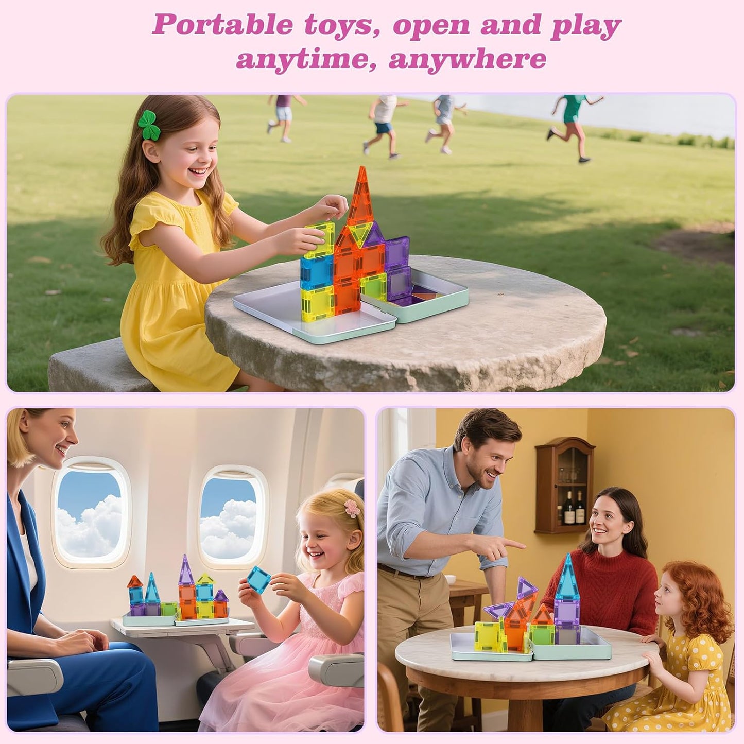 🎁Special 49% OFF—Mini Magnetic Tiles Building Blocks