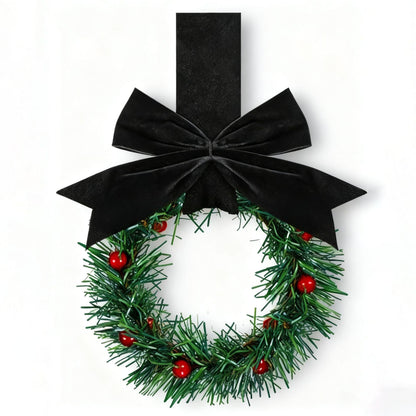 Retrowavy Christmas Kitchen Cabinet Wreaths(4PCS)