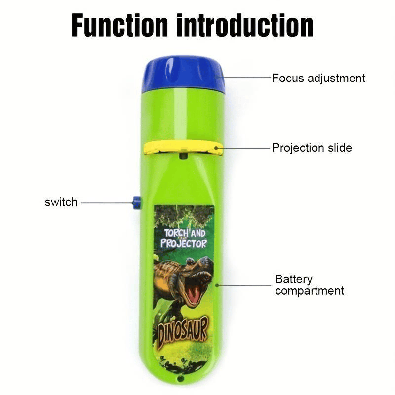🦖 Dinosaur Projector Flashlight, Night Light Technology Toy