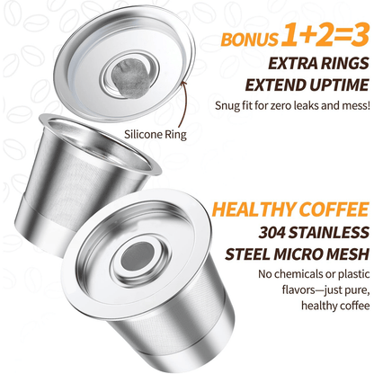 🔥Reusable K Cup for Keurig 1.0 Stainless Steel Refillable K Cups --😍