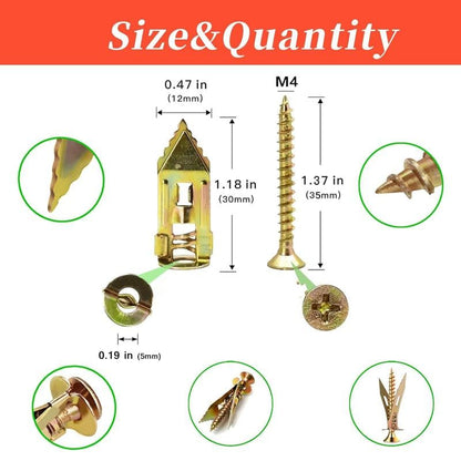 🔥LAST DAY SALE - 49% OFF🎁 Self Drilling Drywall Anchors with Screws Kit