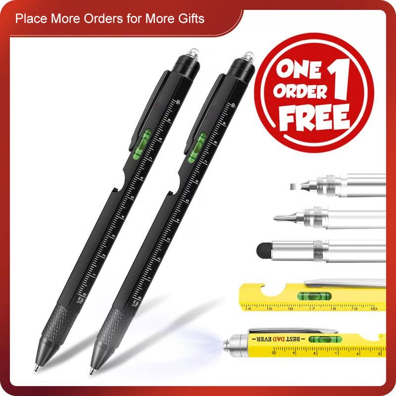 🖊️ [1 Order = 1 Free Pen]  9 in 1 Multitool Pen(🔥 Buy 1 Get 1 Free)