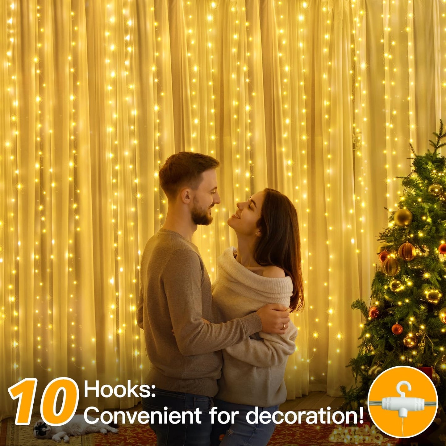 🔥LAST DAY 50% OFF - ✨Christmas Waterfall Hanging String Light