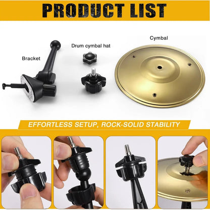 🏆Flash Sale⚡ 50K+ SOLD！🚗Mini Car Drum Cymbal - Groove on the Go!🎧