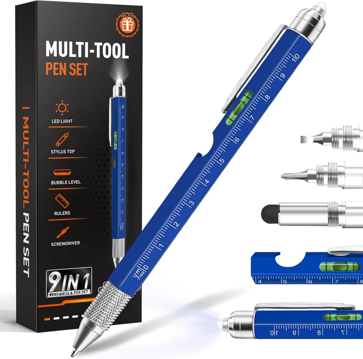 🖊️ [1 Order = 1 Free Pen]  9 in 1 Multitool Pen(🔥 Buy 1 Get 1 Free)