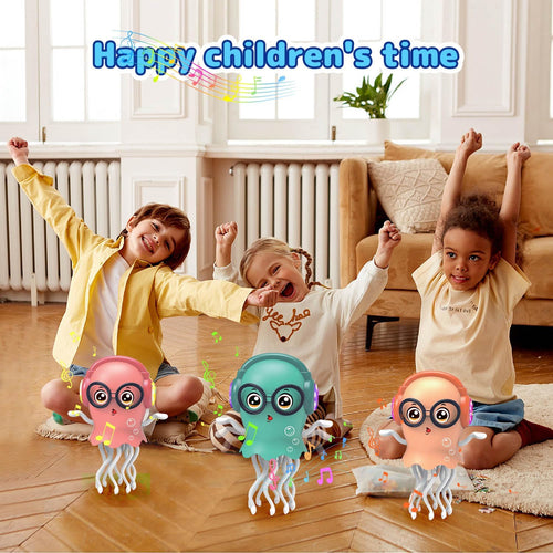 💃🌈 Dancing Jellydancer Toy – Fun Crawling Music Toy for Kids 🎶 Perfect Gift for Ages 3–8!