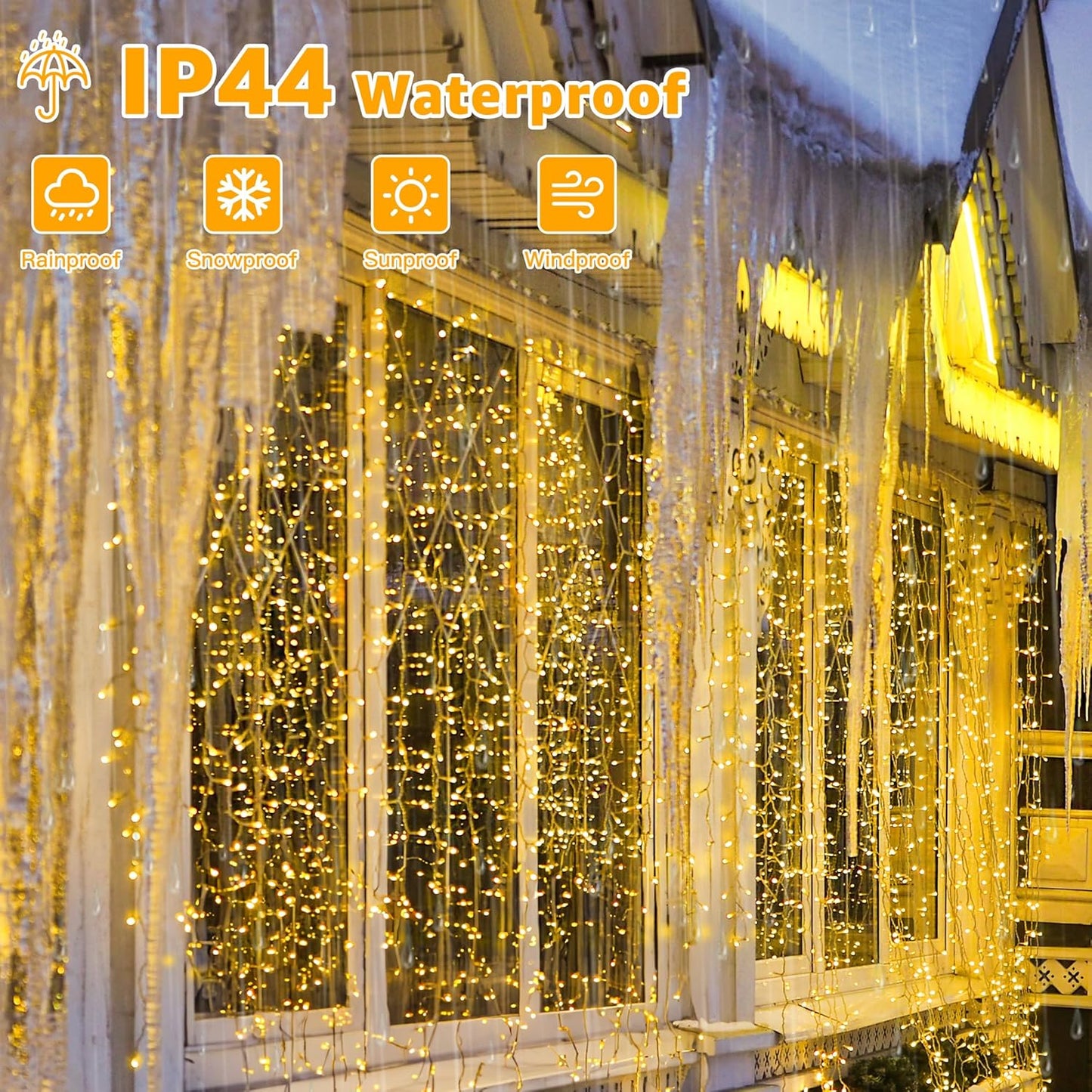 🔥LAST DAY 50% OFF - ✨Christmas Waterfall Hanging String Light