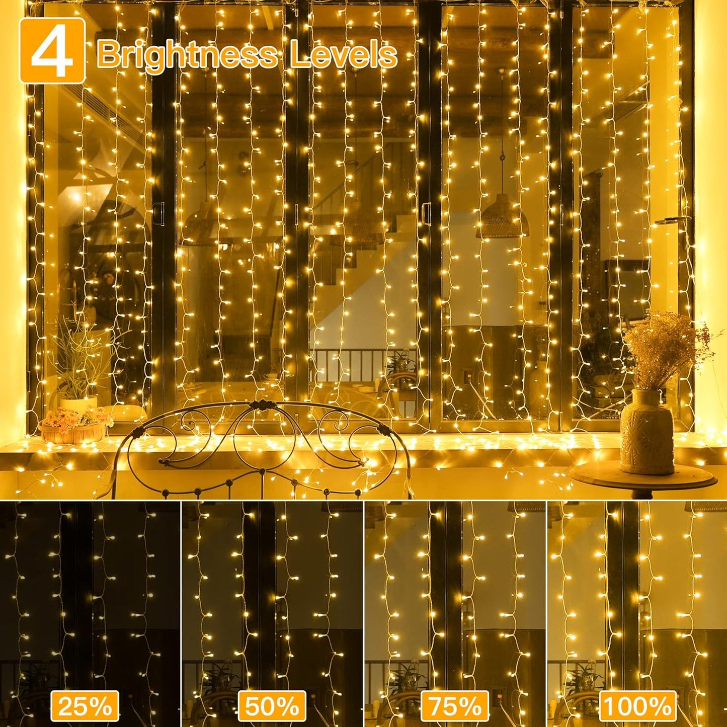 🔥LAST DAY 50% OFF - ✨Christmas Waterfall Hanging String Light