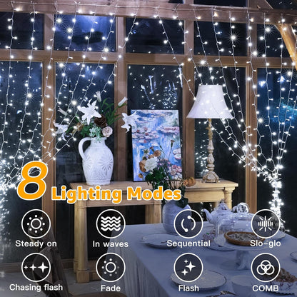 🔥LAST DAY 50% OFF - ✨Christmas Waterfall Hanging String Light