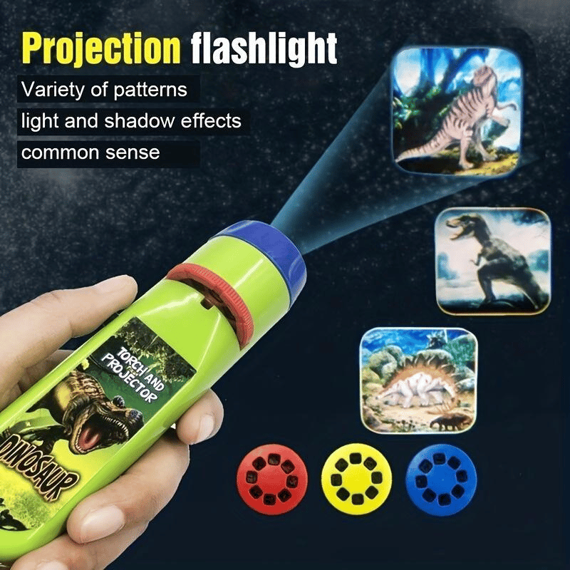 🦖 Dinosaur Projector Flashlight, Night Light Technology Toy