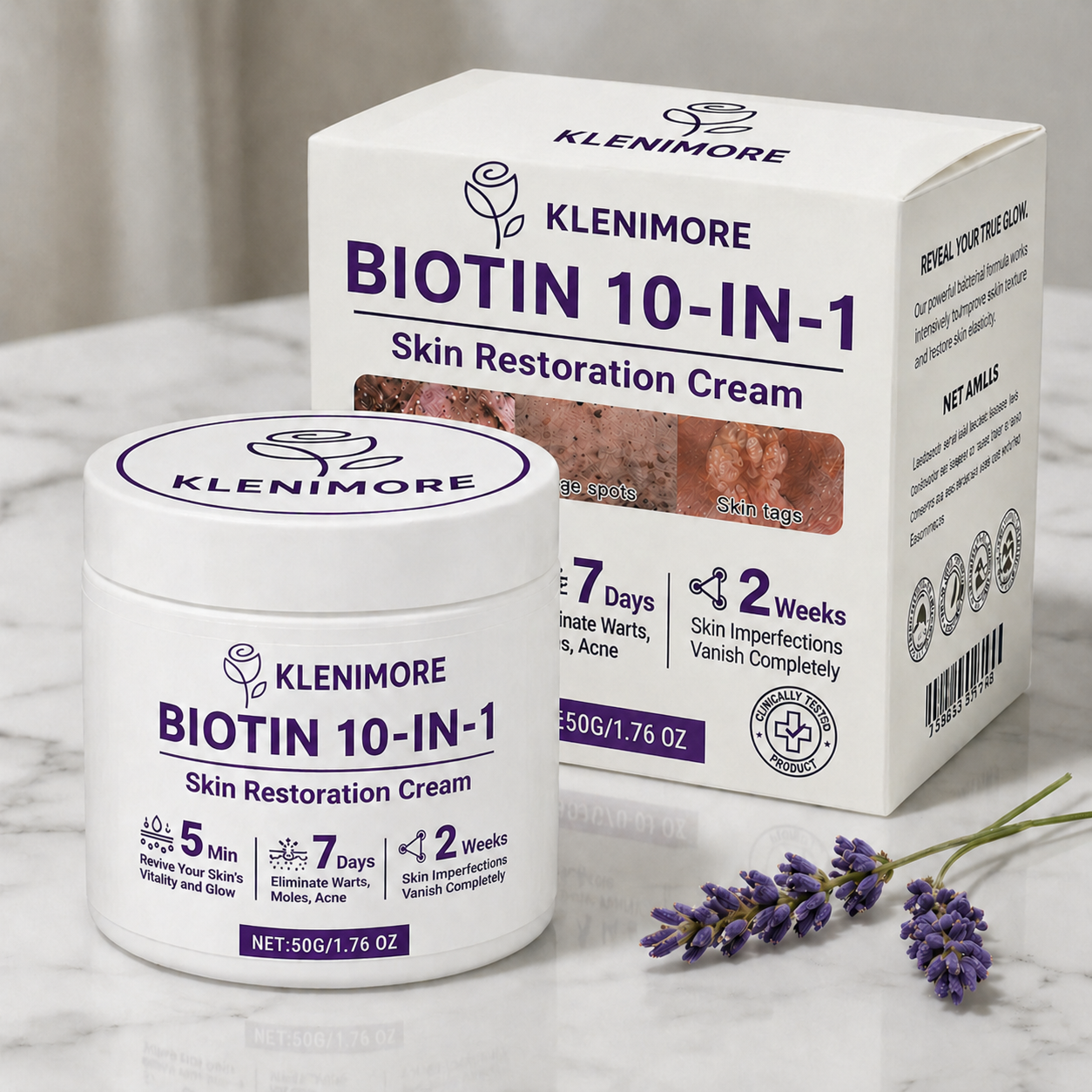 KLENIMORE® Biotin 10-in-1 Skin Restoration Cream