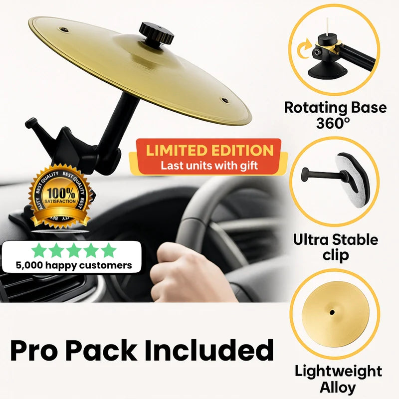 🏆Flash Sale⚡ 50K+ SOLD！🚗Mini Car Drum Cymbal - Groove on the Go!🎧