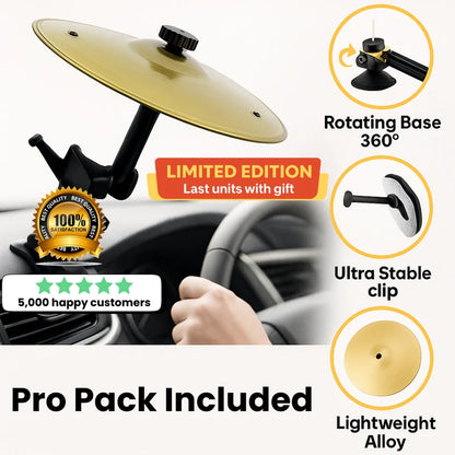 🏆Flash Sale⚡ 50K+ SOLD！🚗Mini Car Drum Cymbal - Groove on the Go!🎧