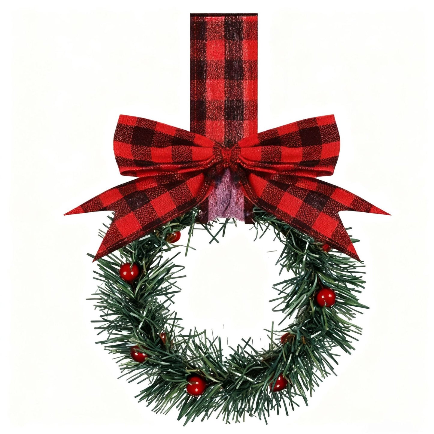 Retrowavy Christmas Kitchen Cabinet Wreaths(4PCS)