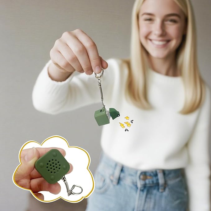 Frog Keychain with Realistic Croak Sound