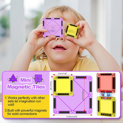 🎁Special 49% OFF—Mini Magnetic Tiles Building Blocks
