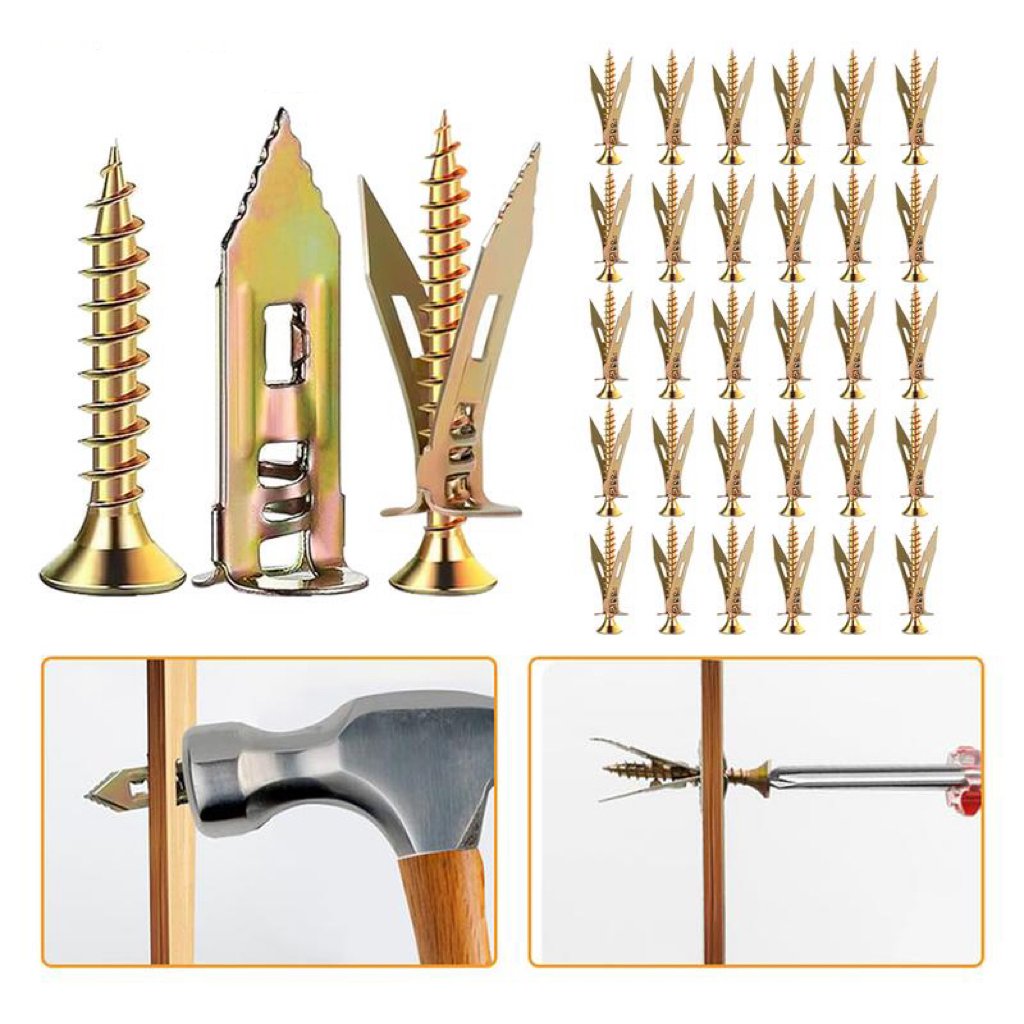 🔥LAST DAY SALE - 49% OFF🎁 Self Drilling Drywall Anchors with Screws Kit