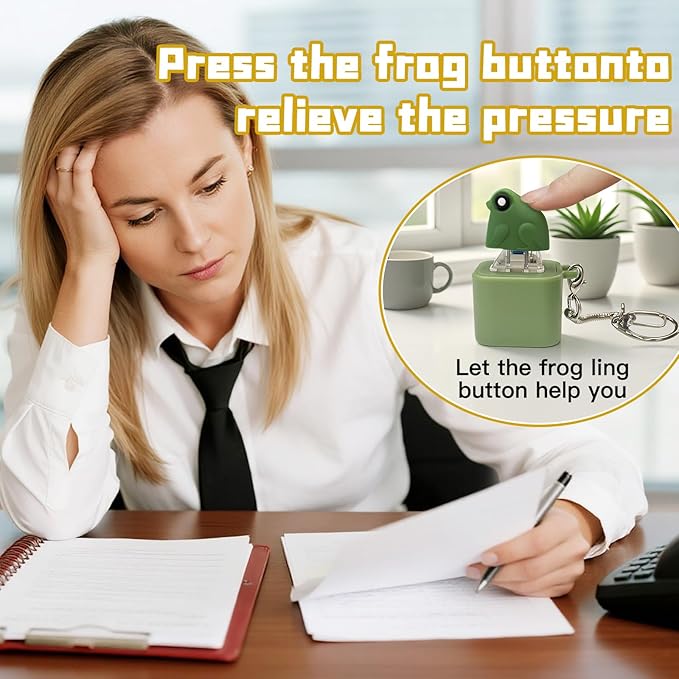 Frog Keychain with Realistic Croak Sound