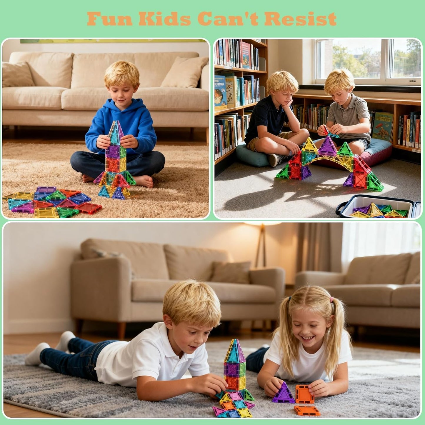🎁Special 49% OFF—Mini Magnetic Tiles Building Blocks
