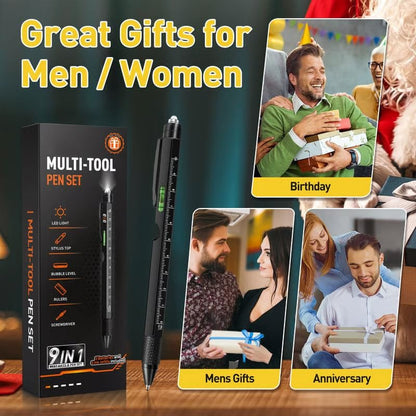 🖊️ [1 Order = 1 Free Pen]  9 in 1 Multitool Pen(🔥 Buy 1 Get 1 Free)