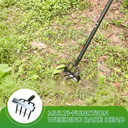 Multi-Function Weeding Rake Head