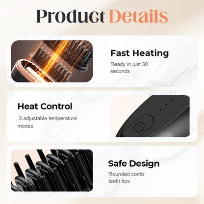 🔥Over Sold Worldwide! Don't Miss Out!🔥Wireless Mini Straightening Hair Brush